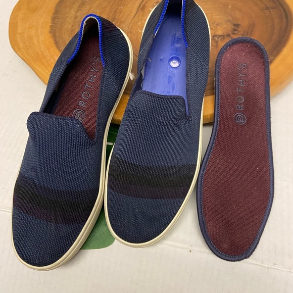 Rothy’s Striped Classic Slip On Sneakers - Picture 4 of 7